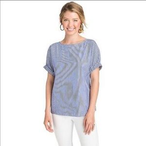 NWT Vineyard Vines Dolman Sleeve Striped Top Med